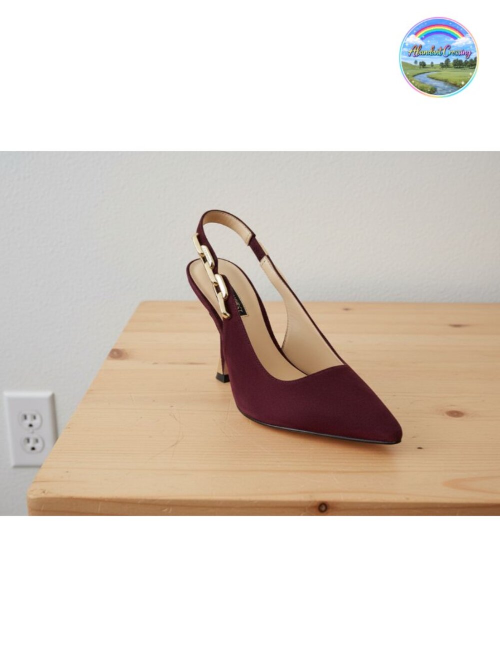 Nine West Veroni Suede Slingback Pumps Pointed Toe Stiletto